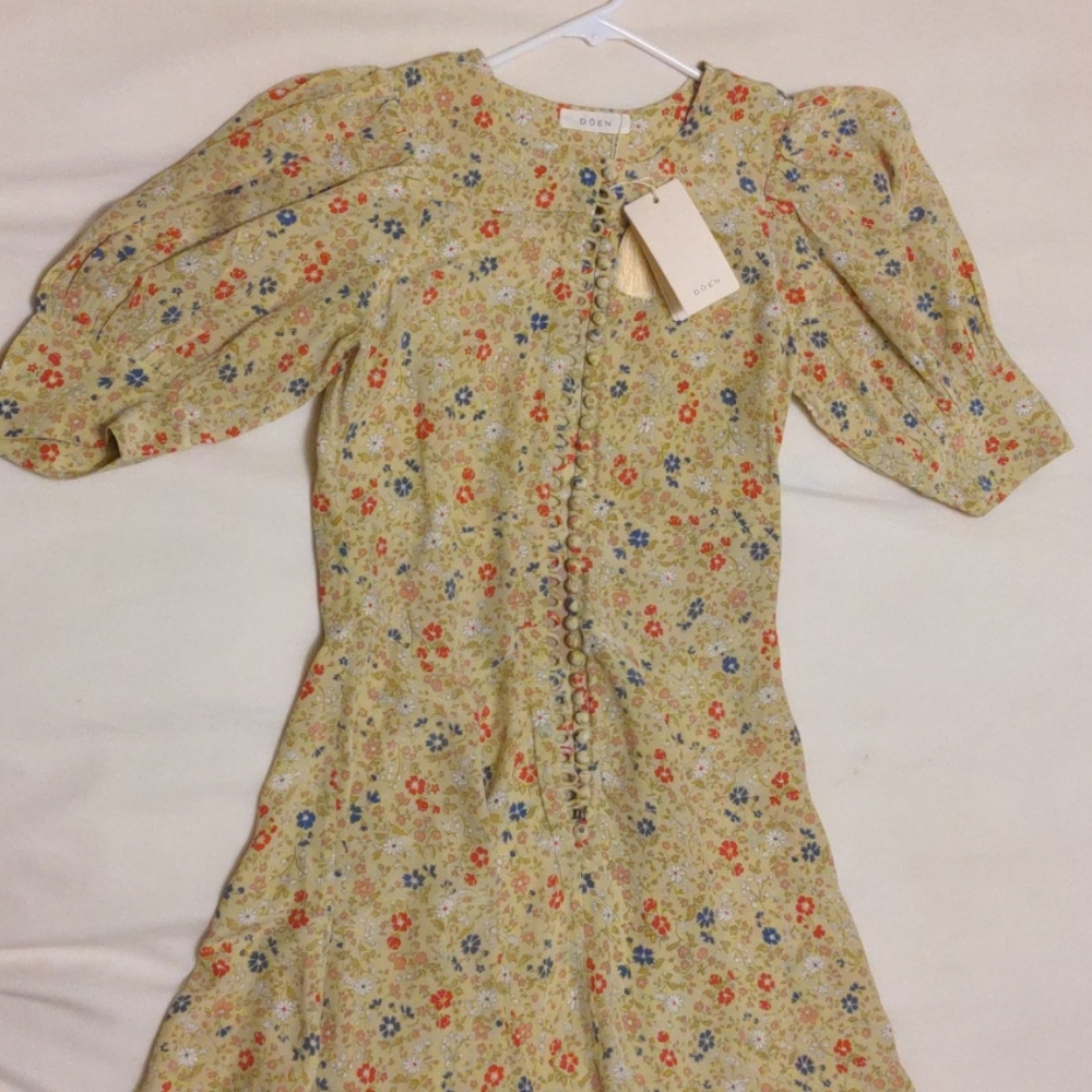 Doen Ceres dress lily of the valley floral